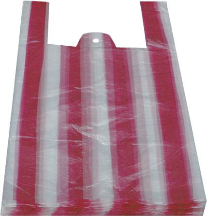 Taška mikroten 10 kg pruhovaná 100ks - Úklidové a ochranné pomůcky Obalový materiál Mikrotenové tašky